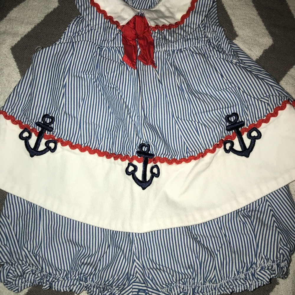 Cute baby girls sailor outfit
